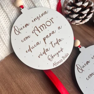 Pendente para árvore de Natal para Professores /Educadores/Auxiliares