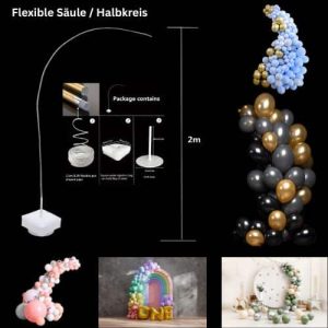 Flexibler Ballon Ständer-Set Halbbogen Gestell Blumen Rahmen