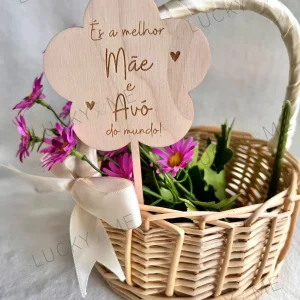 Espeto para vaso ou ramo de dia da Mãe