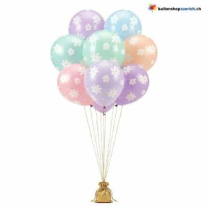 Gänseblümchen Latexballons Daisy Bunt 8er Set