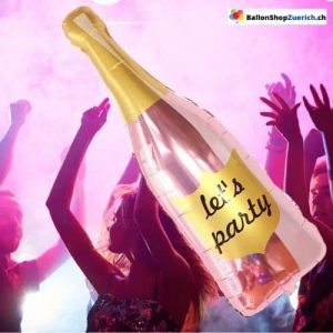 Grosse Roségold Champagner Flasche Wein Folienballon Luftballons Party Dekorationen Valentinstag Hoc