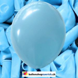 Hellblau Luftballons Heliumballons 1A Qualität Natur Kautschuk Gummi Ballons 100% abbaubar Latex
