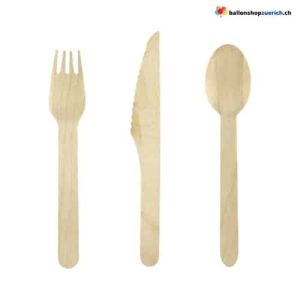 Holzbesteck Set 18-teilig für 6 Personen