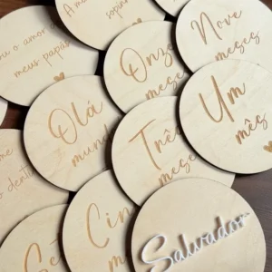 Milestones - Placas de Crescimento- Meses e Frases