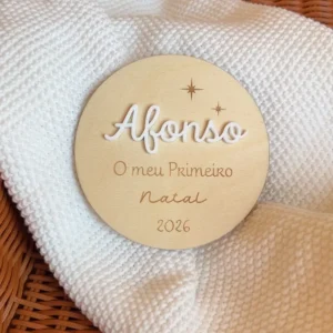 Milestone Personalizado "O meu primeiro Natal"