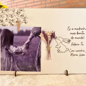 Moldura de Páscoa para madrinha / padrinho / padrinhos