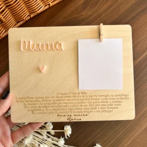 Placa Personalizada para o 1º Dia da Mãe