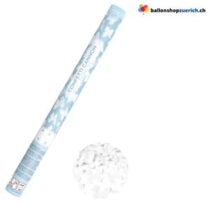 Konfettikanone weisse Schmetterlinge – bis 8 Meter