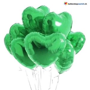 Luftballon Herz Grün Medium Folie Heliumballon – Liebe Hochzeit Geburtstag Party Luftballons V