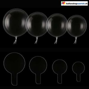 PVC Bubble Bobo Ballon Transparent 30–70 cm