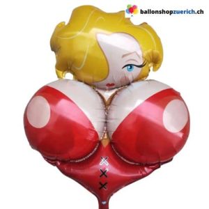 Riesen Brüste Busen Frau Blond Polterabend Folien Ballon Junggesellen Abschied Abend Bachelorette Pa