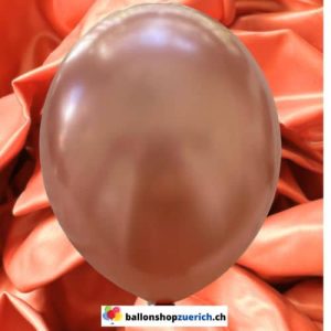 Rosegold Metallic Perl 1A Qualität Luftballons Heliumballons Natur Kautschuk Gummi Ballons 100% abba
