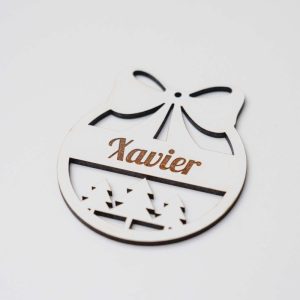 Bola de Natal – Laço Nome Personalizado