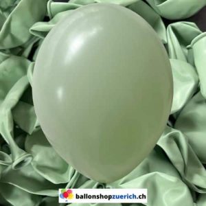 Soft Grün Luftballons Heliumballons 1A Qualität Natur Kautschuk Gummi Ballons 100% abbaubar Latex