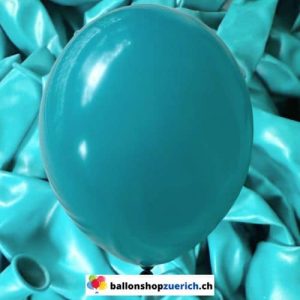 Türkis Luftballons Heliumballons 1A Qualität Natur Kautschuk Gummi Ballons 100% abbaubar Latex