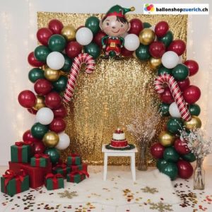 Weihnachts Ballon Girlanden Set 173-teilig