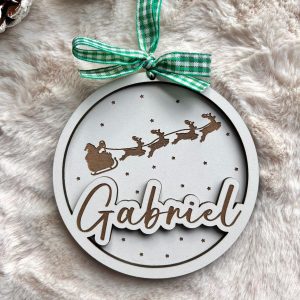 Bola de Natal com nome personalizado