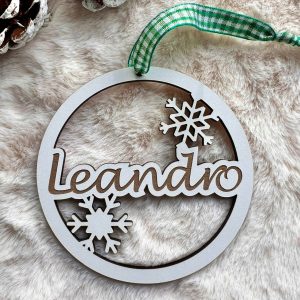 Bola de Natal com nome personalizado