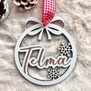 Bola de Natal com nome personalizado