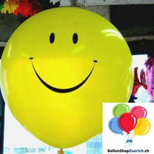 Grosser Luftballon lächelndes Gesicht Smiley Latexballons Hochzeitszubehör Geburtstagsfeier Dekorati