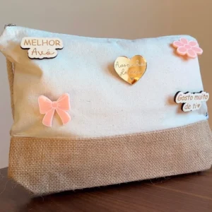 Necessaire Personalizada com Pins – Presente Especial para Avó, Mãe ou Madrinha